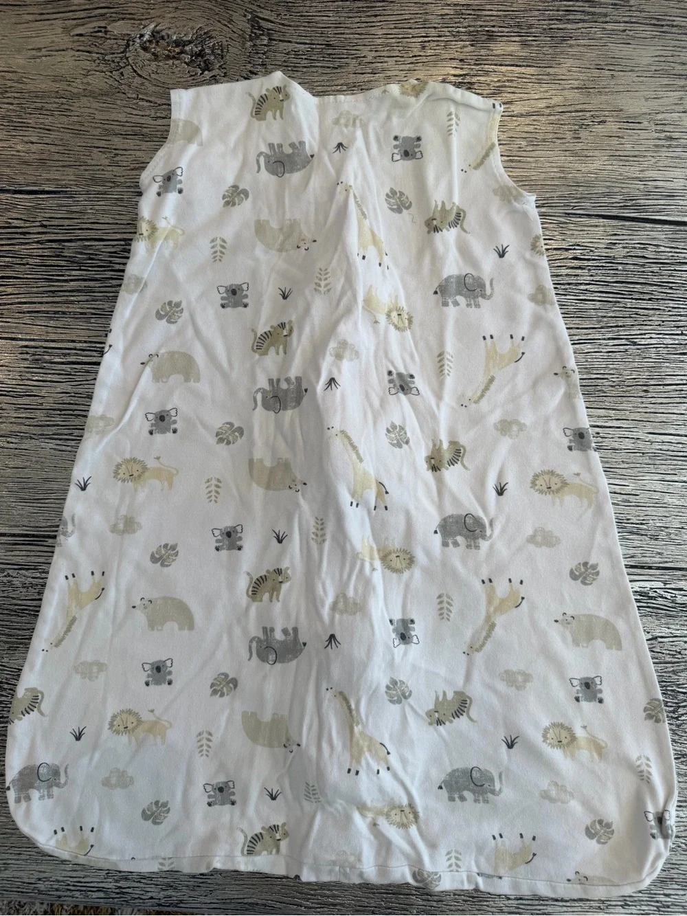 Halo 100% Cotton 0.5 TOG Sleepsack Wearable Blanket - Animal Print - Size M
